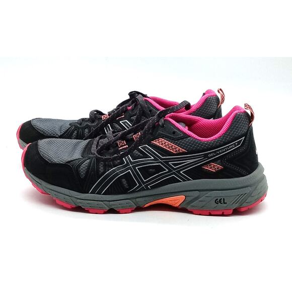 ASICS GEL Venture 7 Running Shoes Women’s Size 7 Red /Black Low Top 1012A476 l - Picture 2 of 10